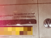 The sticker on this van