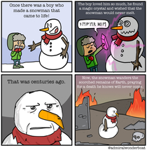 The story of a boy and his snowman