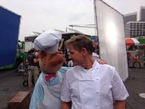 The Swedish Chef and some other rando in chefs clothes idk