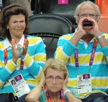 The Swedish King supporting his country when its needed most of all