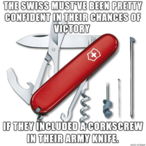 The Swiss are quite a confident bunch