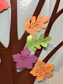 The thankfulness tree at work