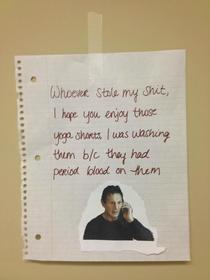 The things that go on in college laundry rooms