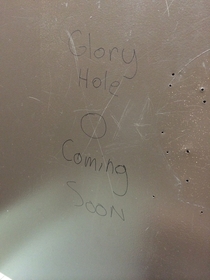 The things you find in a bathroom stall And this isnt the mens room