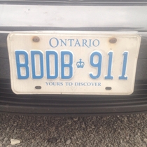 The time has come Here is my province-given license plate which earns me likely more attention than I am conscious of