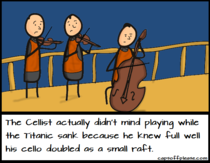 The Titanics Cellist