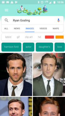 The top Google image result for Ryan Gosling is Ryan Reynolds