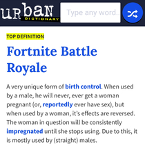 The top result on Urban Dictionary for Fortnite Battle Royale