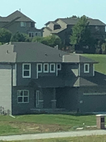 The trim on this house