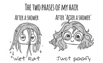The two phases of my hair