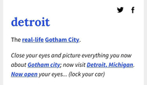 The Urban Dictionary definition for Detroit