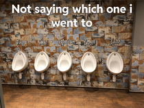 The urinals at the pub im in