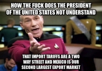 The US exports  billion worth of goods to mexico a tariff war is not going to go well