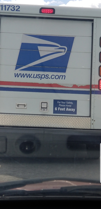 The USPS practicing social distancing since before it was a thing