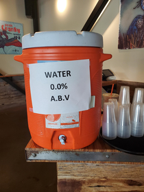 The water cooler at Stony Creek Brewery in Branford CT