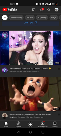 The way these youtube recommended videos lineup