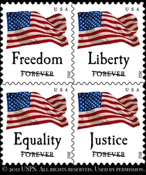 The way they void the sample stamps on the USPS website seems like a political statement