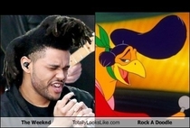 The Weeknd Totally Looks Like Rock A Doodle