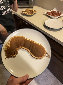 The wife made pancakes