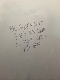 The wisdom you can find written in a bathroom stall