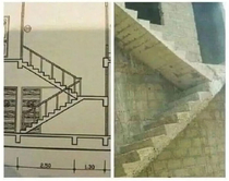 The workers worked exactly according to the drawings