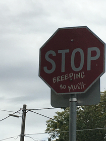 There are so many vandalised stop signs in Melbourne
