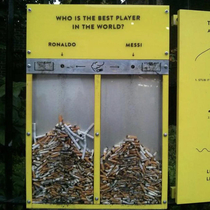 There are whole cigarettes in Ronaldos side