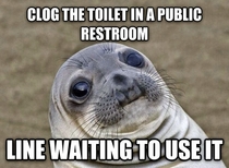 There was no plunger in the stall 
