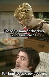 Theres a man at the door