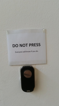 Theres a mysterious new button at my place of work