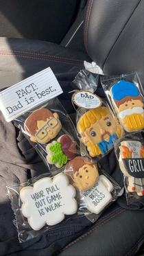 These cookies I got for Fathers Day