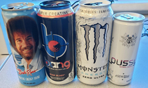 These Energy drinks are getting out of control Bob Ross Bang Monster Pussy