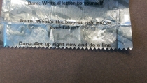 These  Gum dares are getting pretty intense