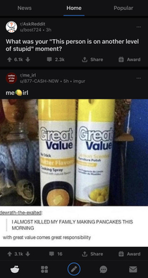 These posts that are right next to each other Made me laugh at least