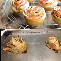 These rose apple tarts me and my friend tried drunk baking a few years ago