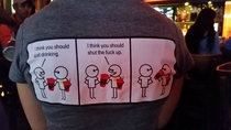 These shirts the wait staff wear at Fifty in Chicago
