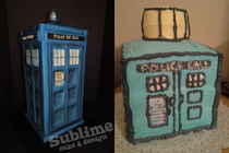 These Tardis cakes