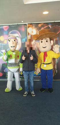 These Toy Story  Costumes at my local cinema