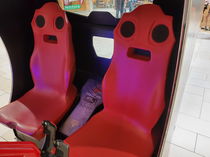 These video game seats have seen some shit