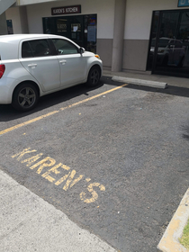 They finally got their own parking space