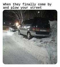 They finally plowed my street