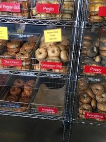 They have a new type of bagel today