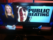 They were running a story on domestic violence