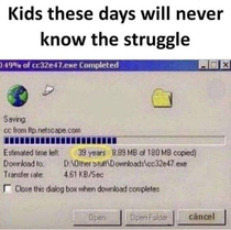 They will never know the struggle