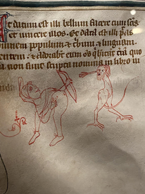 Thine eyes dost not deceive thou this is a very real drawing in a medieval book from 