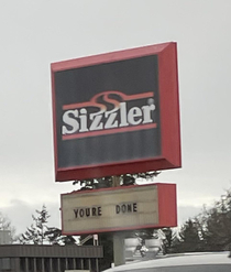 Think Im being threatened by the Sizzler mob