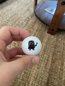 this absolute gem of a golf ball hit my house today