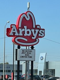 This Arbys Sign