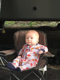 This baby camping