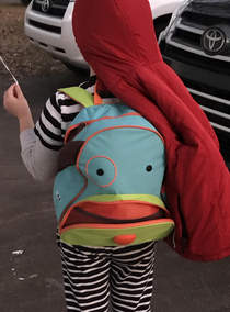 This backpack has seen some shit